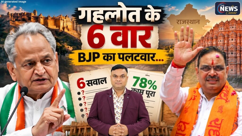 "वादों का हिसाब या Political Attack? निकाय चुनाव में 78% काम बनाम Gehlot के 6 सवाल" | TNC |