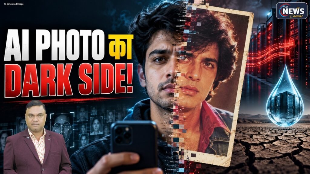 80s AI Photo Trend की असली कीमत! आपकी Photo के पीछे Data और पानी का खेल | The News Canvas |