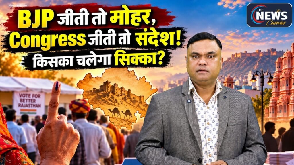 Rajasthan Nikay Election 2026: BJP जीती तो क्या संकेत, Congress जीती तो क्या संदेश? The News Canvas