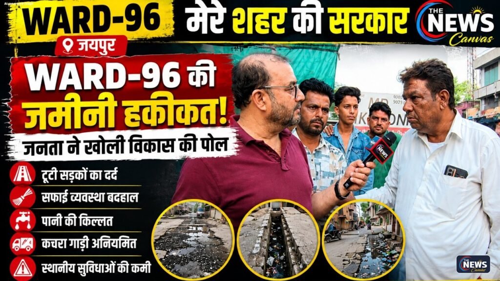 मेरे शहर की सरकार: वार्ड-96 में जनता ने बताई जमीनी हकीकत, विकास और सफाई पर उठाए सवाल