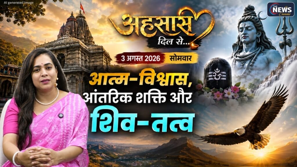 'अहसास' - दिल से... | 3 August 2026 | Monday | 'आत्म-विश्वास, आंतरिक शक्ति और शिव-तत्व' | TNC