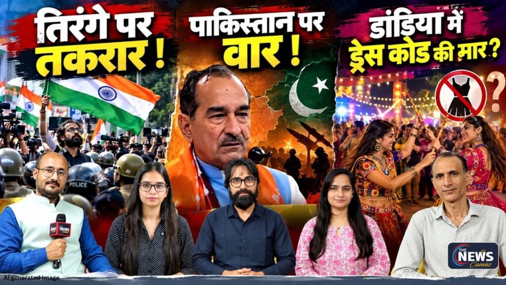 CJP तिरंगा यात्रा पर Police Action, Madan Rathore का Pakistan बयान और डांडिया Dress Code पर बड़ी बहस