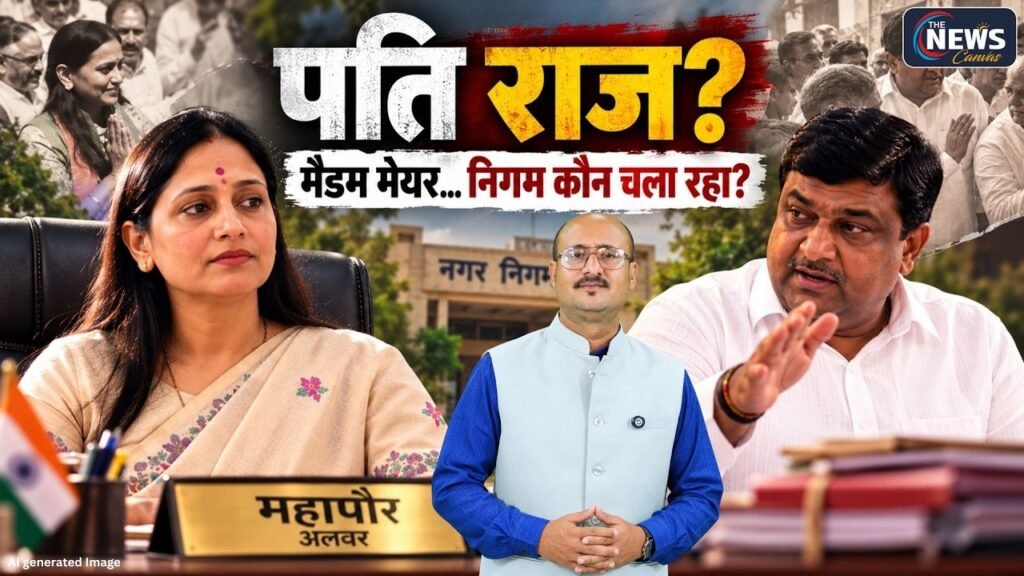 panchayat chunav का बिगुल बजा… और Alwar में दिख गया ‘पति-पत्नी मॉडल’? nagar nigam का VIDEO बना चर्चा