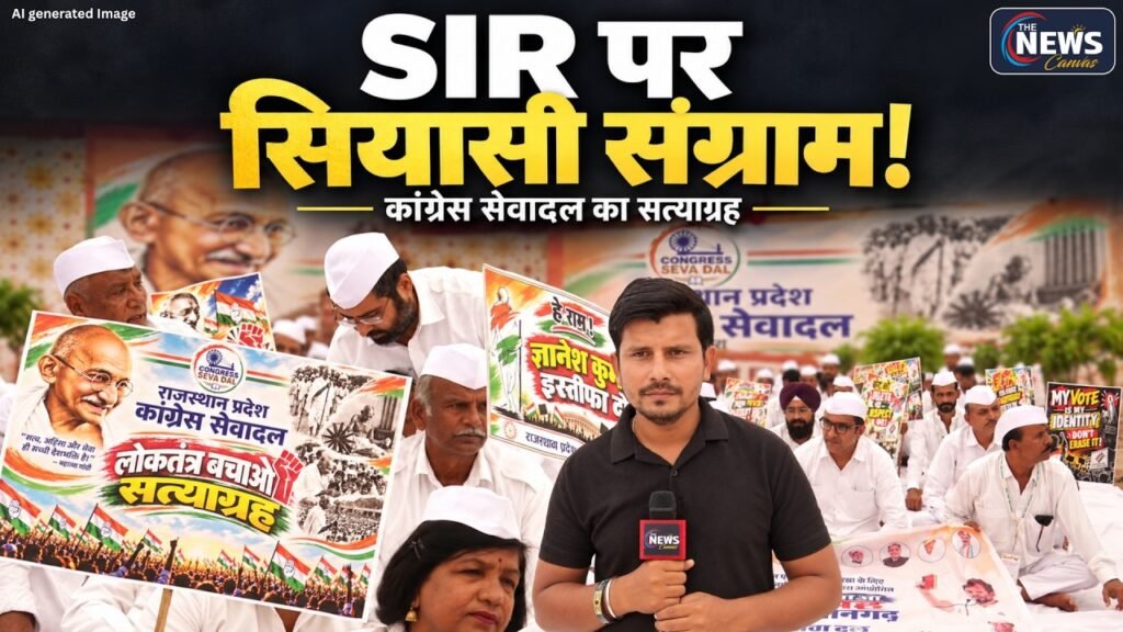 SIR के खिलाफ Congress Sevadal का जयपुर में ‘लोकतंत्र बचाओ सत्याग्रह’ | Jaipur News | TNC |