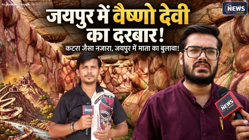 jaipur में सजेगा मां वैष्णो देवी का दिव्य दरबार! कटरा जैसी गुफाएं और पहाड़ियां | TNC |