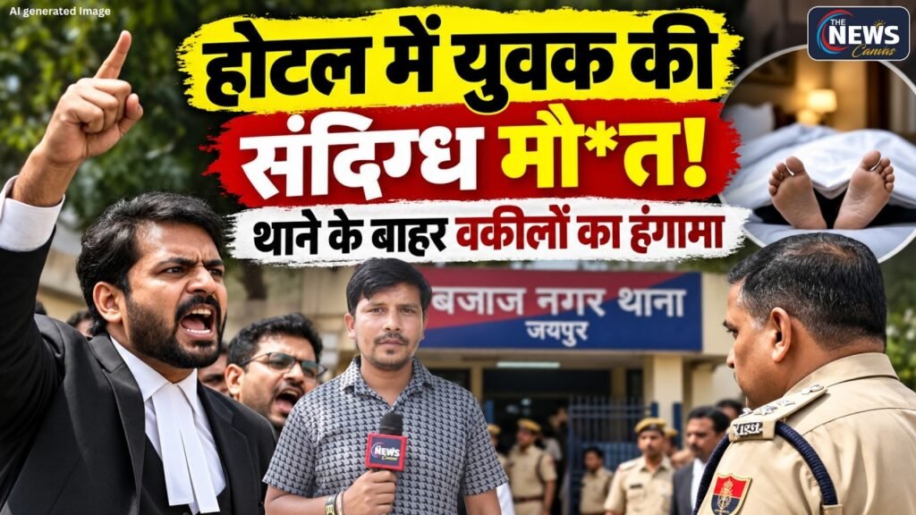 Jaipur में bajaj nagar थाने का वकीलों ने किया घेराव, युवक की संदिग्ध मौ*त पर निष्पक्ष जांच की मांग |