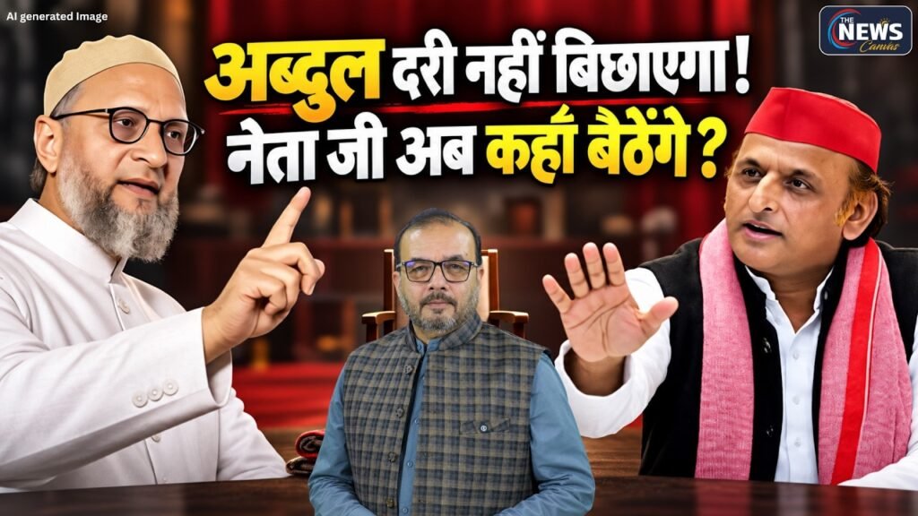 ‘अब्दुल दरी नहीं बिछाएगा!’ Owaisi का Akhilesh पर निशाना | UP Election 2027 | TNC |
