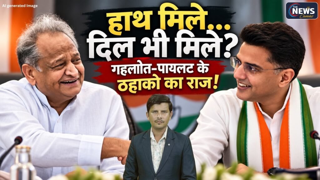 Gehlot-Pilot ने मिलाया हाथ, ठहाकों के बीच बदली तस्वीर | Congress में मिट गई पुरानी दूरी? | TNC |