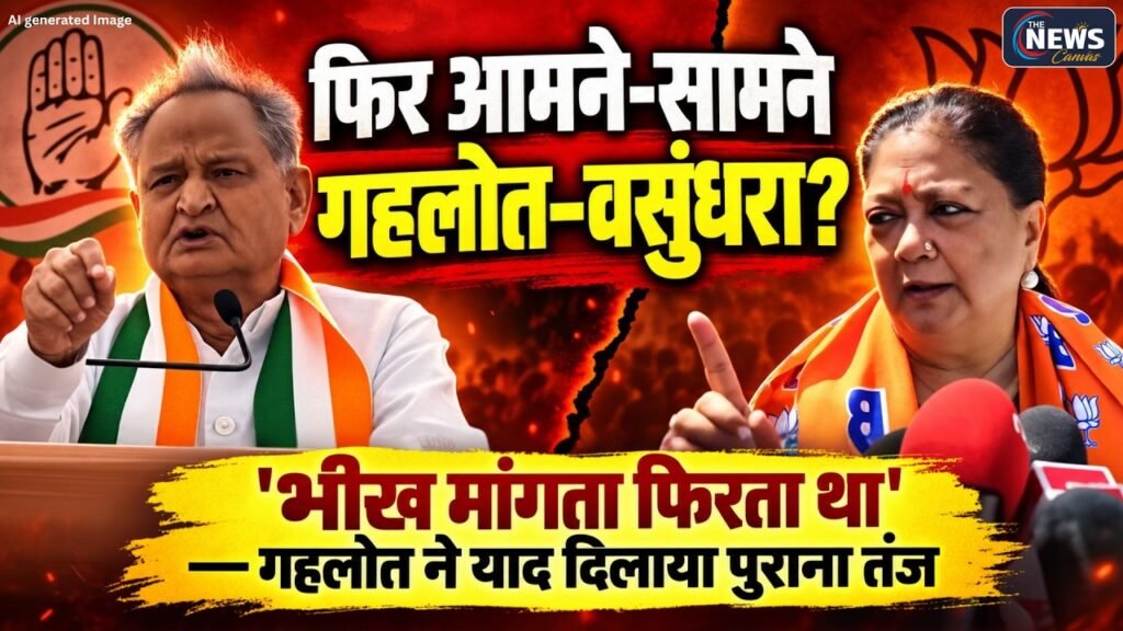 Gehlot-Vasundhara की पुरानी Rivalry फिर जिंदा! ‘भीख’ वाले बयान से Rajasthan की सियासत में नया मोड़?